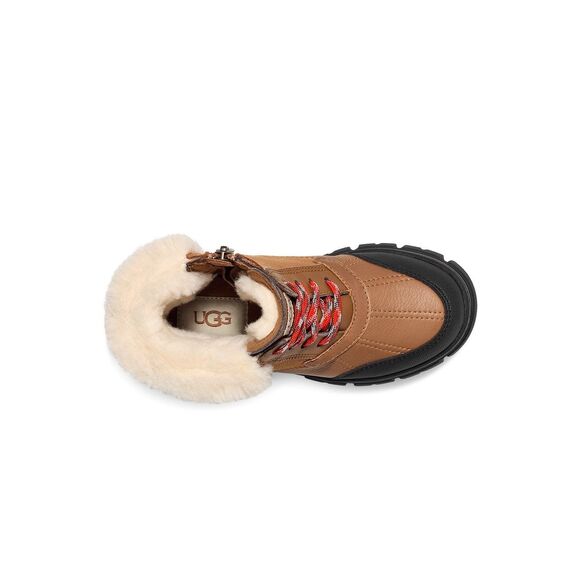 UGG NWT Ashton Addie Leather/Wool Boots Chestnut Youth Toddler Size 9 - Picture 6 of 9